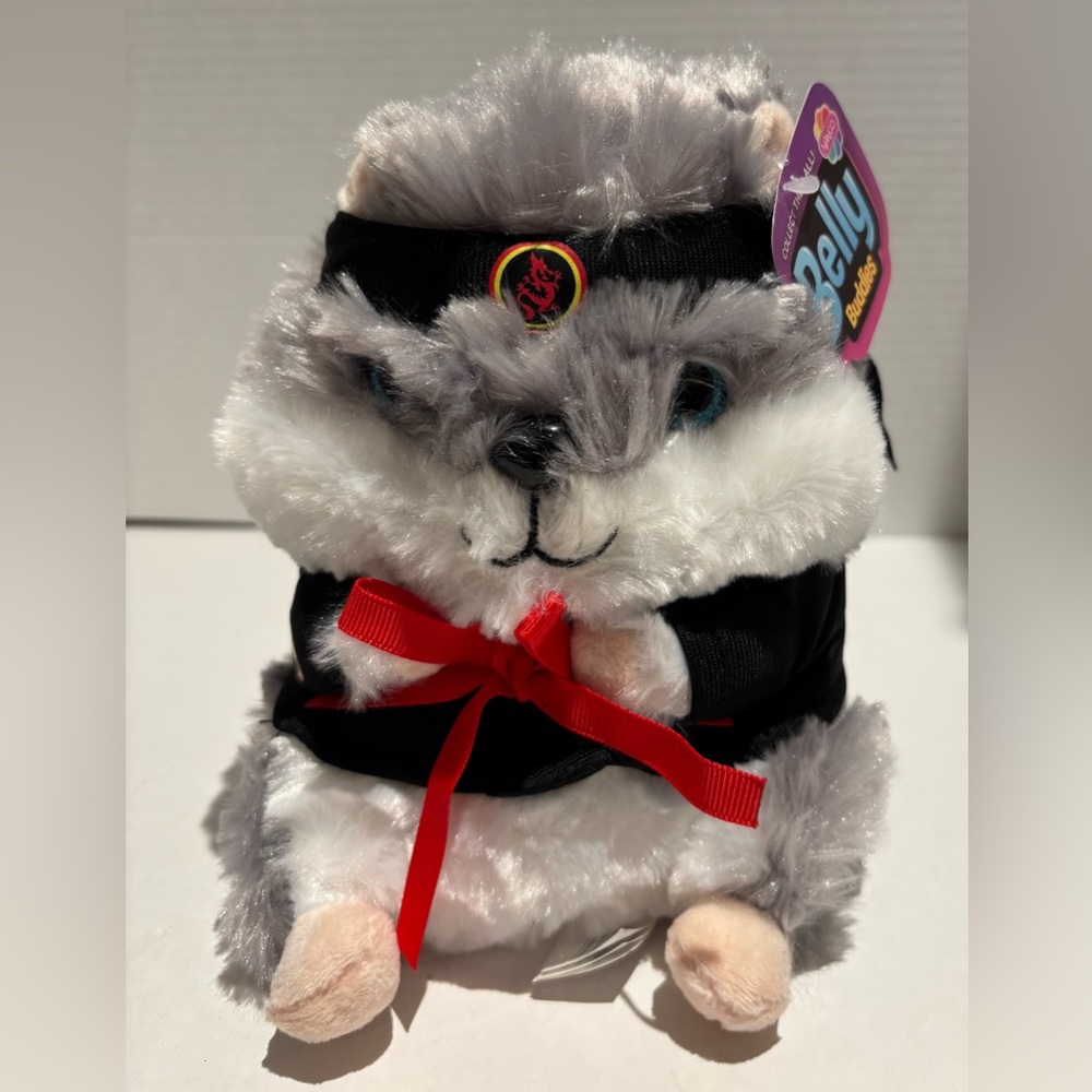 Nanco Belly Buddies Ninja Enter the Dragon Hamster Stuffed Animal Plush Toy
